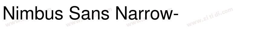 Nimbus Sans Narrow字体转换